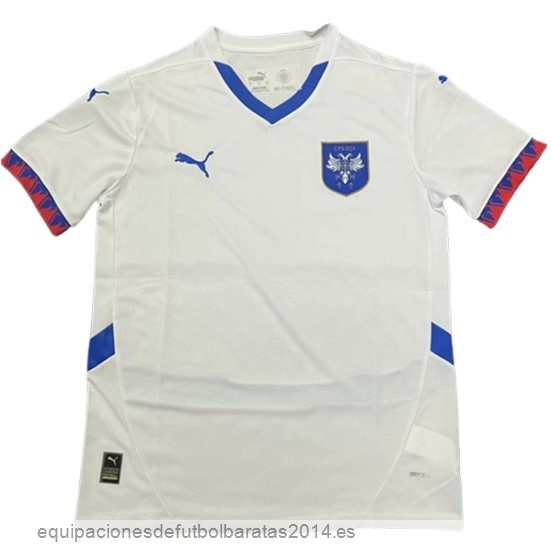Nuevo Tailandia 2ª Camiseta Serbia 2024 Blanco Baratas